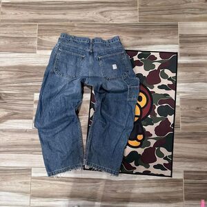 Baggy Distressed Y2K Faded Denim Jeans